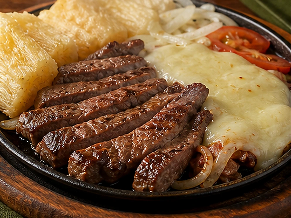 Contra Filé à Palito servido no Restaurante Dona Rê