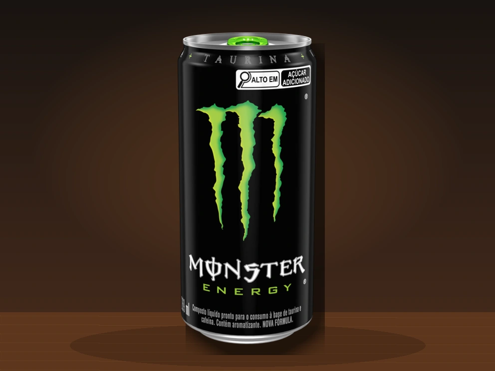 Energético Monster servido no Restaurante Dona Rê