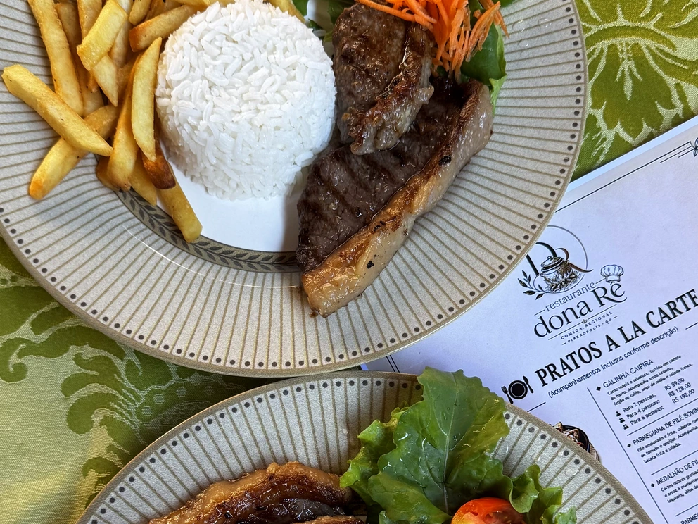 Executivo de Picanha servido no Restaurante Dona Rê