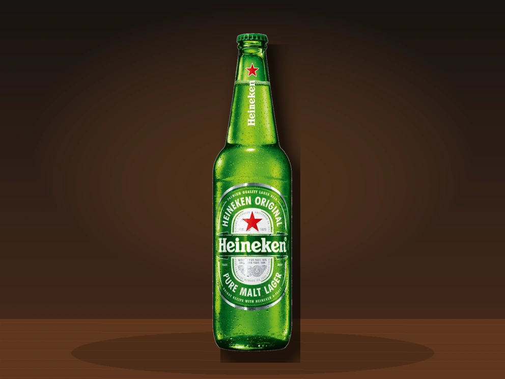 Heineken servido no Restaurante Dona Rê