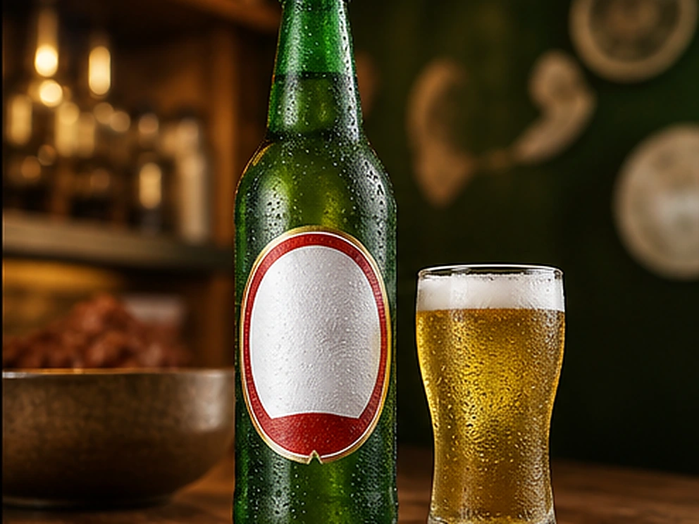 Heineken Long Neck servido no Restaurante Dona Rê