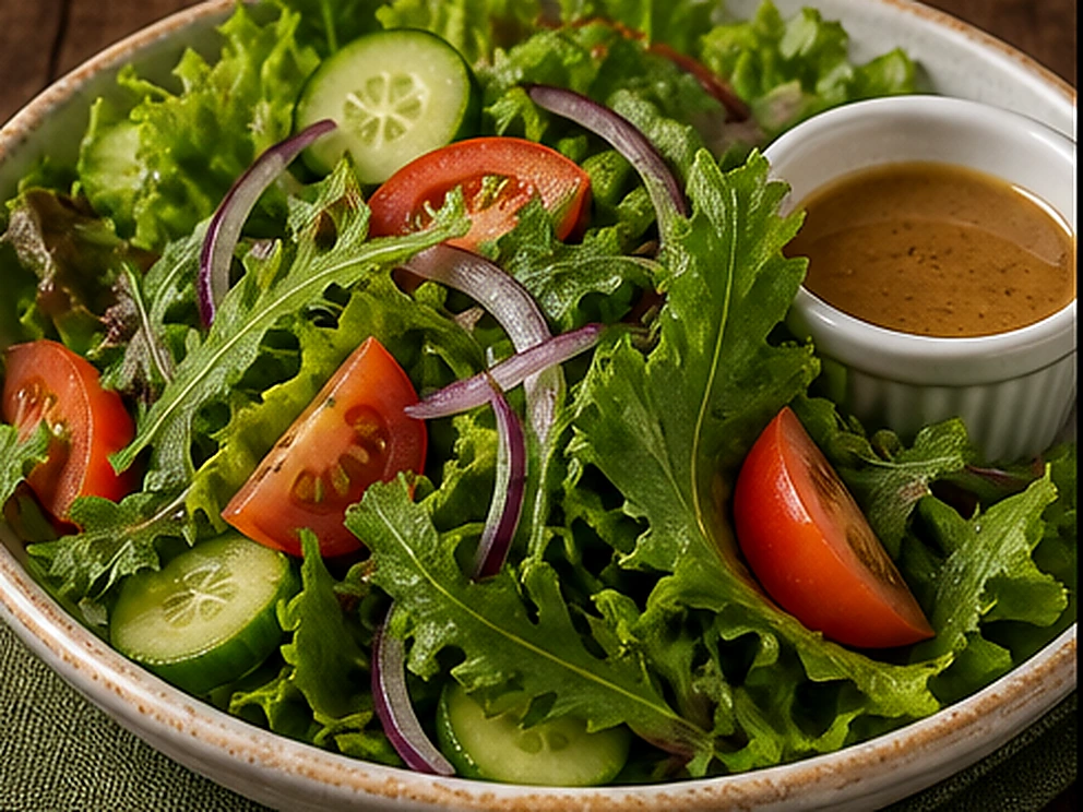 Salada da Casa de Folhas do Campo servido no Restaurante Dona Rê