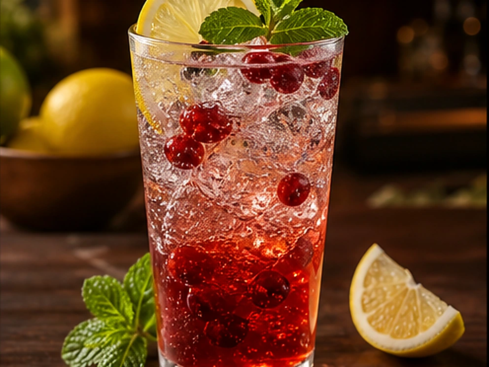 Soda Italiana servido no Restaurante Dona Rê